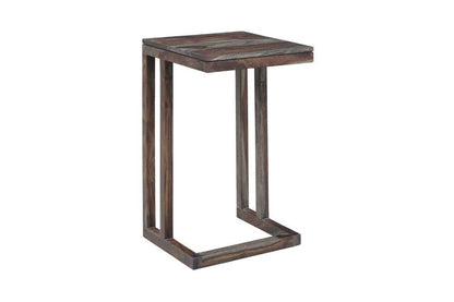 Porter Designs -  Fall River Solid Sheesham Wood End Table, Gray - 05-117-12-4421 veiw 1