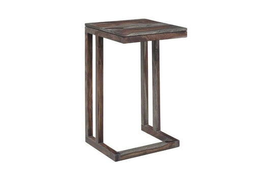 Porter Designs -  Fall River Solid Sheesham Wood End Table, Gray - 05-117-12-4421 veiw 1