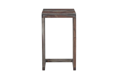 Porter Designs -  Fall River Solid Sheesham Wood End Table, Gray - 05-117-12-4421 veiw 4