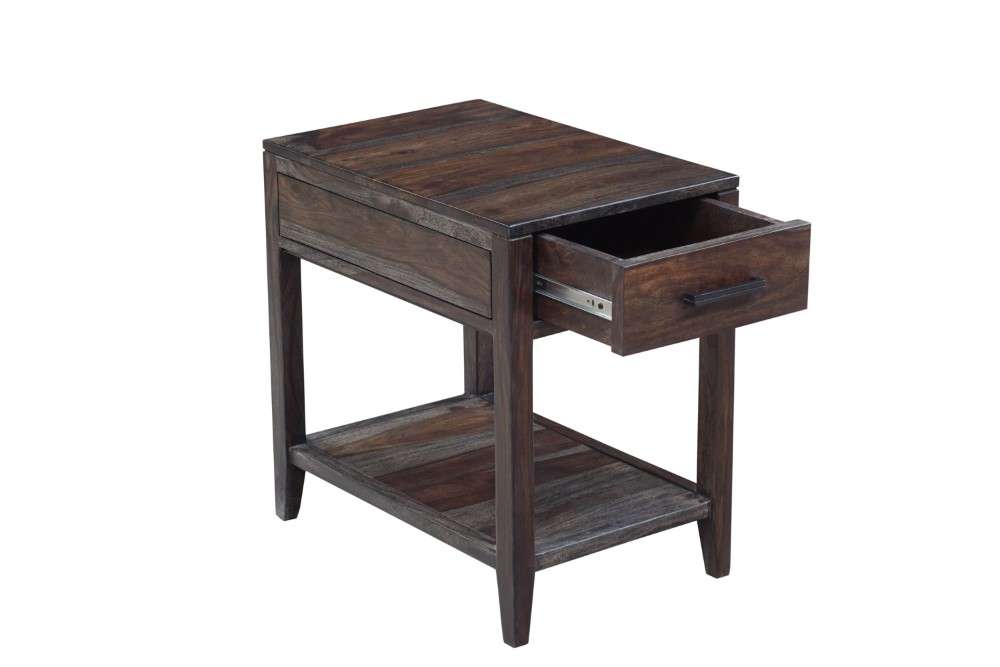 Porter Designs -  Fall River Solid Sheesham Wood End Table, Natural - 10-117-01-4496 veiw 5
