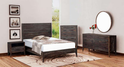 Porter Designs - Fall River Solid Sheesham Wood King Bed, Gray - 04-117-17-4482-KIT veiw 2