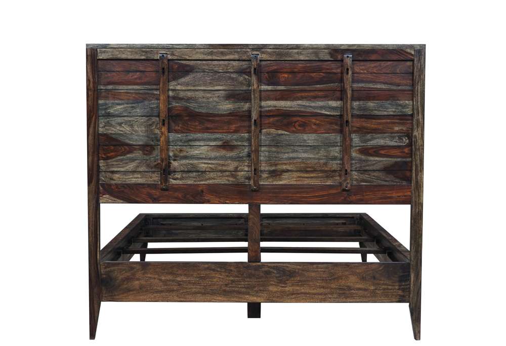 Porter Designs - Fall River Solid Sheesham Wood King Bed, Gray - 04-117-17-4482-KIT veiw 4