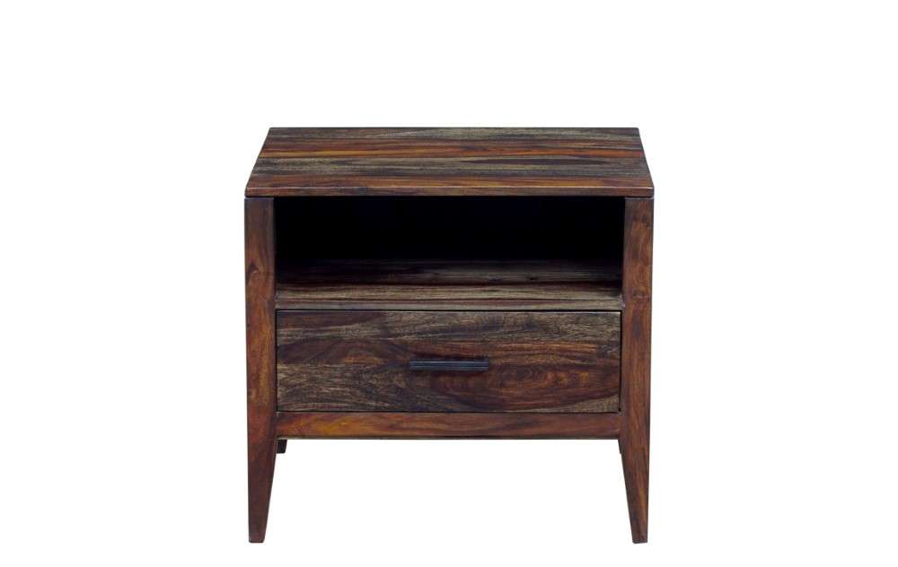 Porter Designs -  Fall River Solid Sheesham Wood Nightstand, Gray - 04-117-04-4475 veiw 3