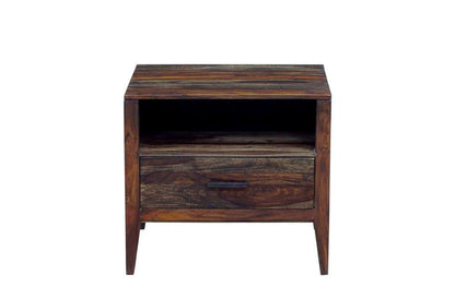 Porter Designs -  Fall River Solid Sheesham Wood Nightstand, Gray - 04-117-04-4475 veiw 3
