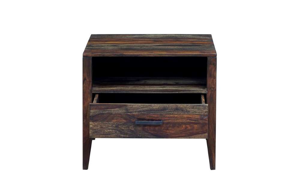 Porter Designs -  Fall River Solid Sheesham Wood Nightstand, Gray - 04-117-04-4475 veiw 5