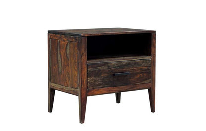 Porter Designs -  Fall River Solid Sheesham Wood Nightstand, Gray - 04-117-04-4475 veiw 6