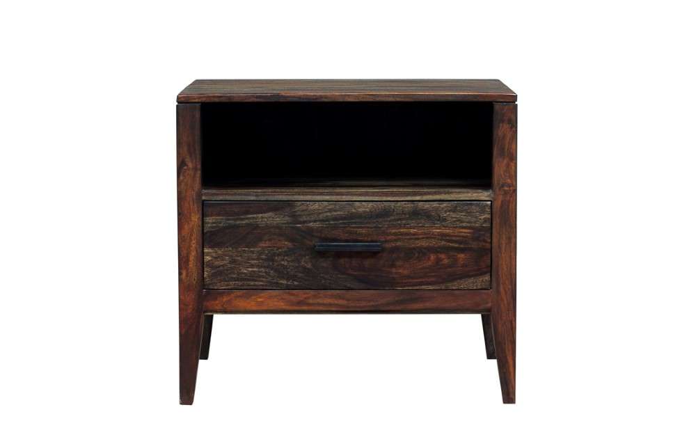 Porter Designs -  Fall River Solid Sheesham Wood Nightstand, Gray - 04-117-04-4475 veiw 7