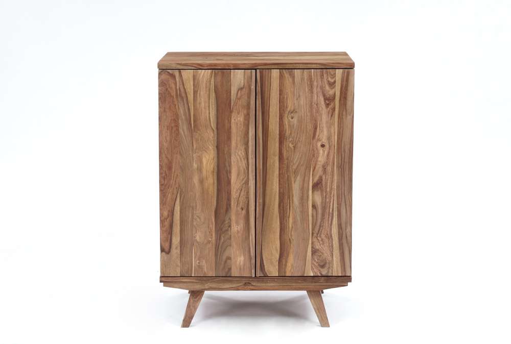 Porter Designs - Fusion Solid Sheesham Wood Bar Cabinet, Natural - 07-117-30-6734N veiw 2