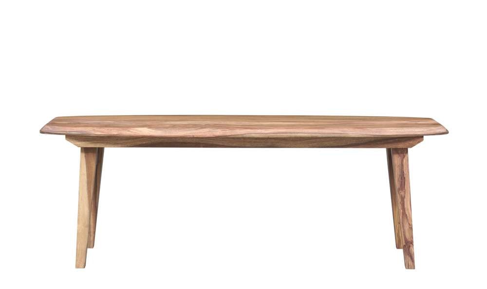 Porter Designs - Fusion Solid Sheesham Wood Dining Bench, Light Brown - 07-117-13-6730 veiw 2