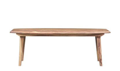 Porter Designs - Fusion Solid Sheesham Wood Dining Bench, Light Brown - 07-117-13-6730 veiw 2