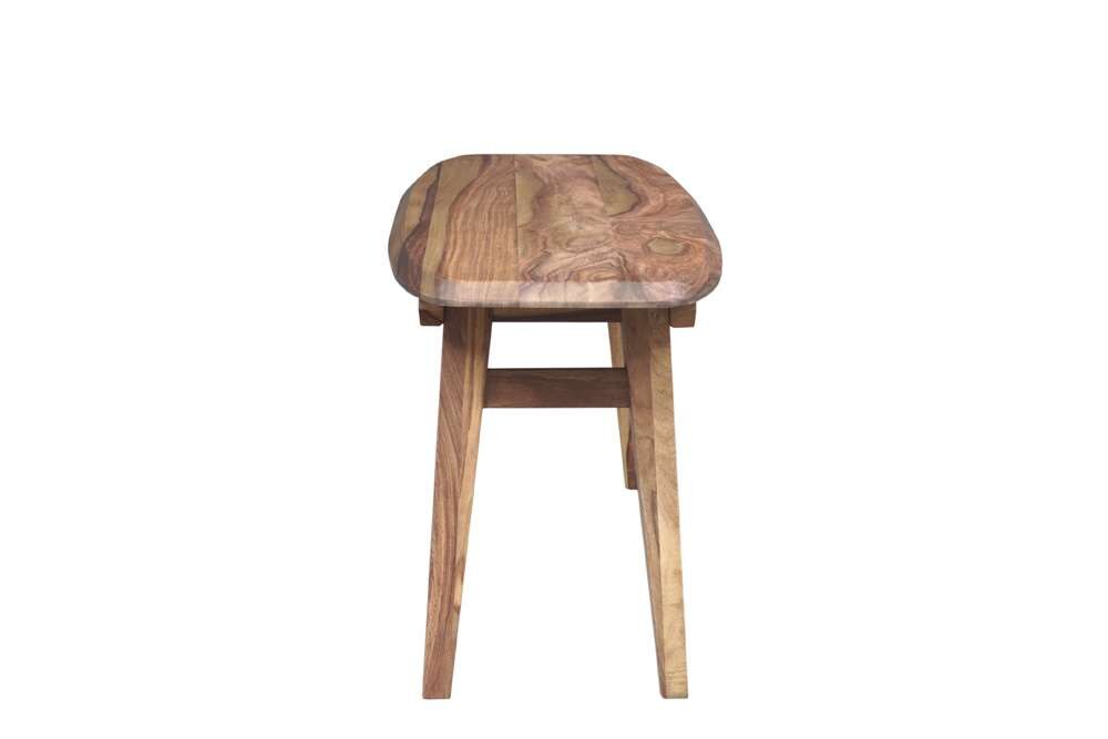 Porter Designs - Fusion Solid Sheesham Wood Dining Bench, Light Brown - 07-117-13-6730 veiw 3