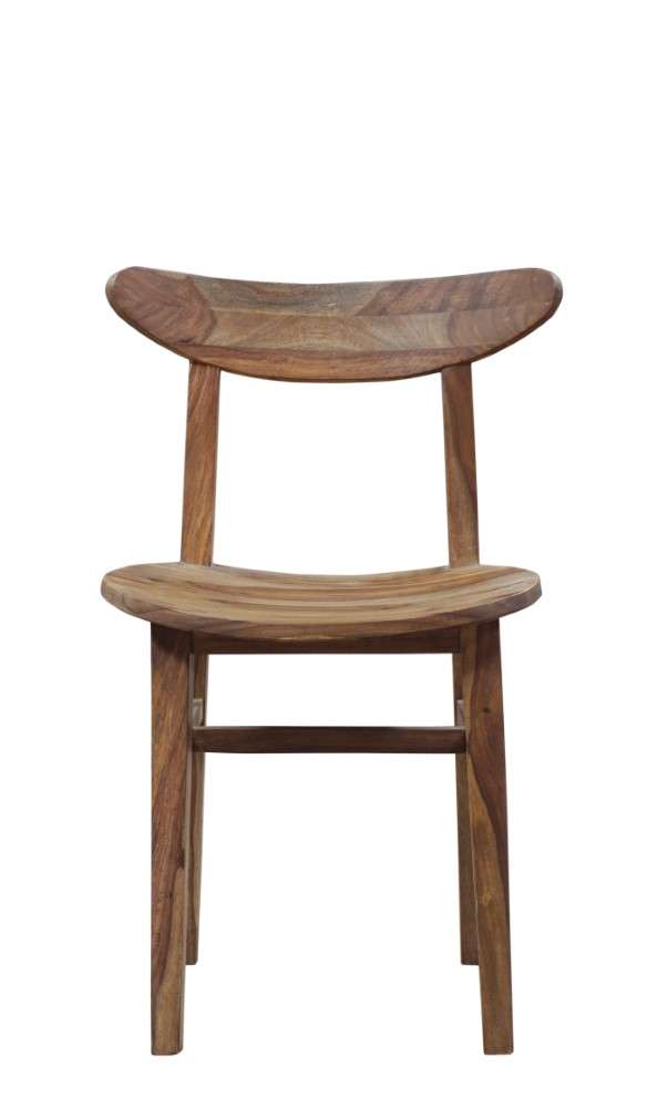 Porter Designs -  Fusion Solid Sheesham Wood Dining Chair, Natural - 07-117-02-6731 veiw 3