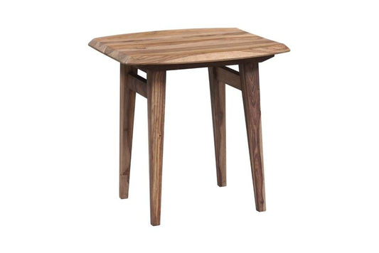 Porter Designs -  Fusion Solid Sheesham Wood End Table, Natural - 05-117-07-6741N veiw 1