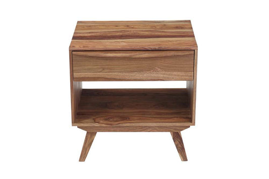 Porter Designs - Fusion Solid Sheesham Wood Nightstand Table, Natural - 04-117-04-6750N veiw 2