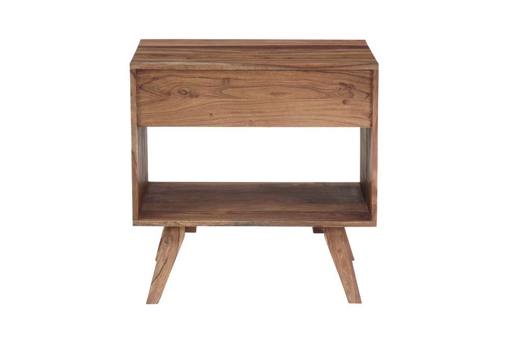 Porter Designs - Fusion Solid Sheesham Wood Nightstand Table, Natural - 04-117-04-6750N veiw 4