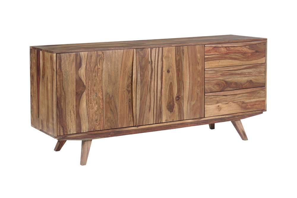 Porter Designs - Fusion Solid Sheesham Wood Sideboard, Light Brown - 07-117-06-6735N veiw 1