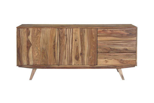Porter Designs - Fusion Solid Sheesham Wood Sideboard, Light Brown - 07-117-06-6735N veiw 2
