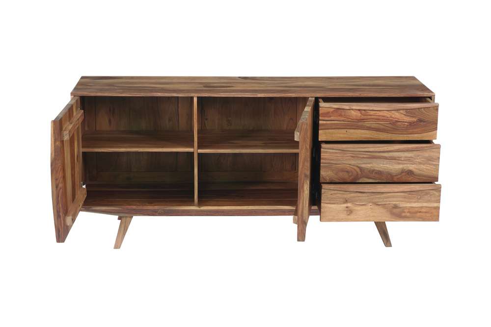 Porter Designs - Fusion Solid Sheesham Wood Sideboard, Light Brown - 07-117-06-6735N veiw 6