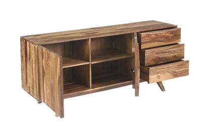 Porter Designs - Fusion Solid Sheesham Wood Sideboard, Light Brown - 07-117-06-6735N veiw 8
