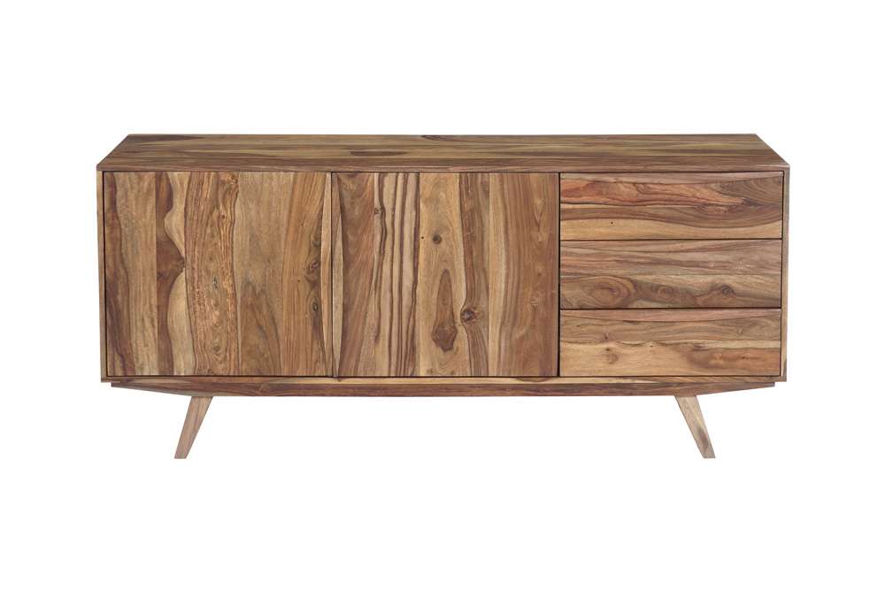 Porter Designs - Fusion Solid Sheesham Wood Sideboard, Light Brown - 07-117-06-6735N veiw 9