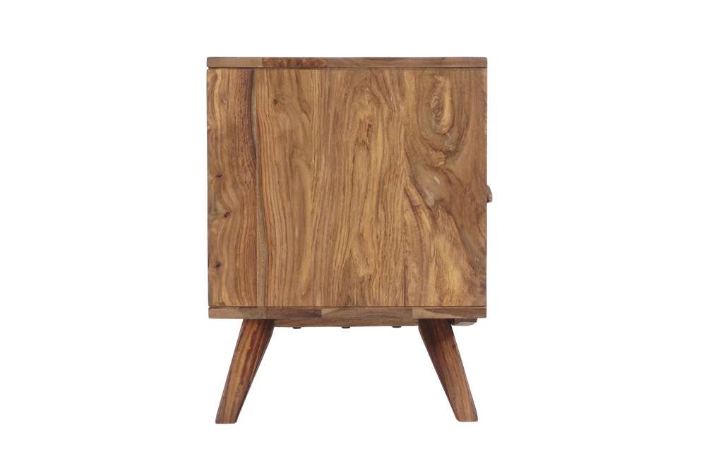 Porter Designs - Fusion Solid Sheesham Wood TV Stand, Light Brown - 06-117-03-6733N veiw 3