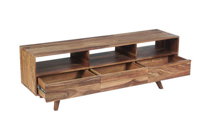 Porter Designs - Fusion Solid Sheesham Wood TV Stand, Light Brown - 06-117-03-6733N veiw 6