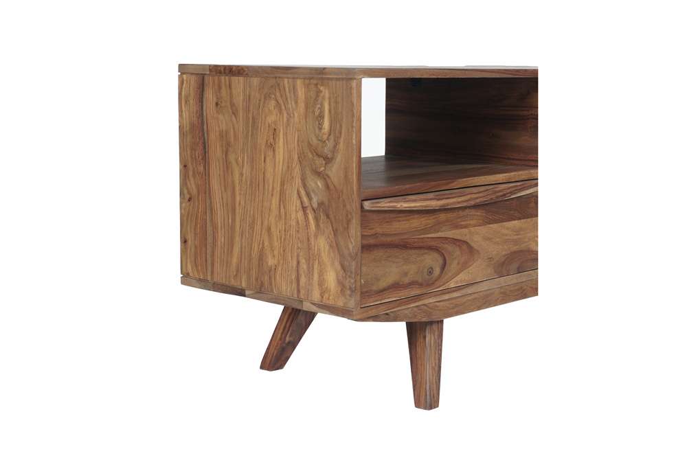 Porter Designs - Fusion Solid Sheesham Wood TV Stand, Light Brown - 06-117-03-6733N veiw 10