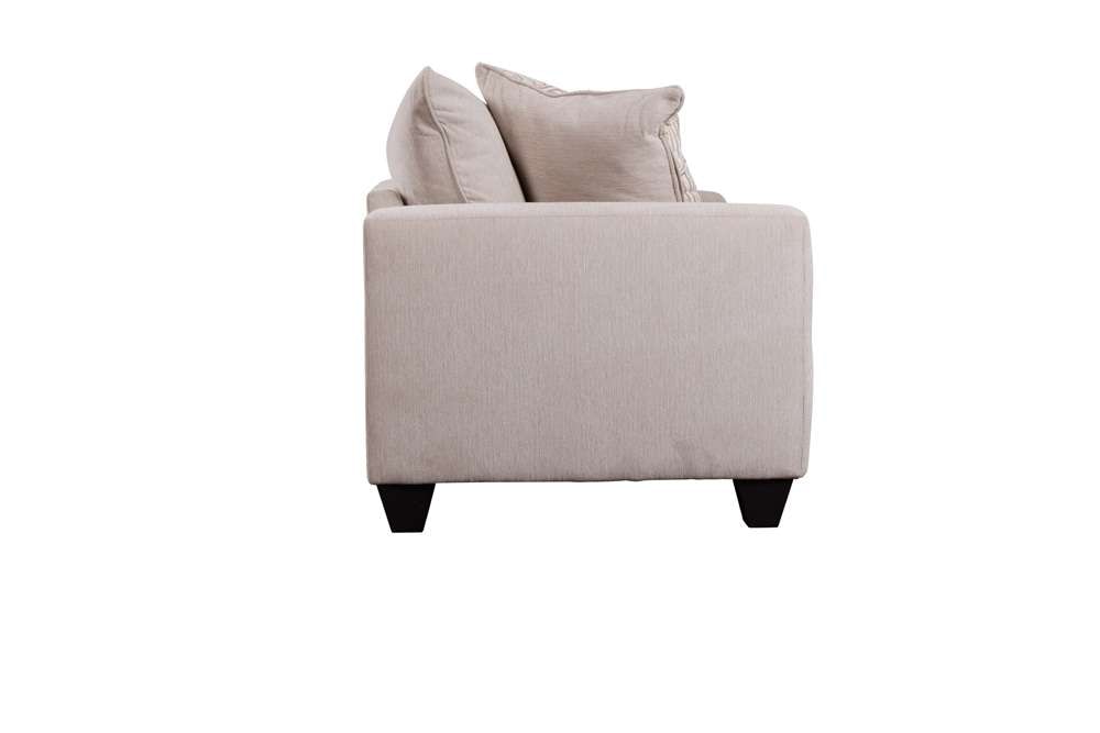 Porter Designs - Hawthorne Chenille Fabric Sofa, Cream - 01-207-01-6841 veiw 3