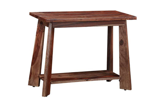 Porter Designs - Kalispell Solid Sheesham Wood End Table, Natural - 05-196-26-2439 veiw 1