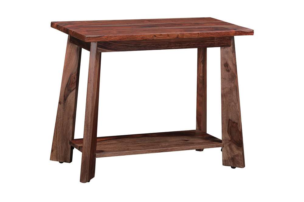 Porter Designs - Kalispell Solid Sheesham Wood End Table, Natural - 05-196-26-2439 veiw 3