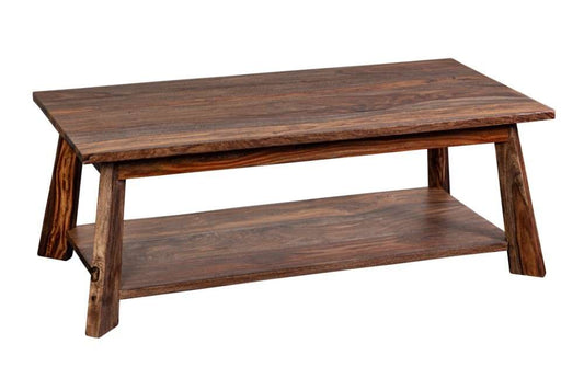 Porter Designs - Kalispell Solid Sheesham Wood Coffee Table, Natural - 05-116-02-PDU114H view 1