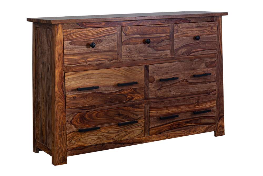Porter Designs - Kalispell Solid Sheesham Wood Dresser, Brown - 04-196-01-2439 veiw 1