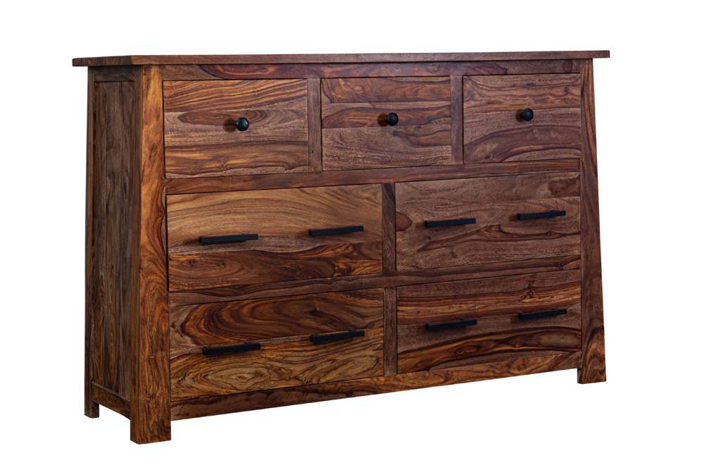 Porter Designs - Kalispell Solid Sheesham Wood Dresser, Brown - 04-196-01-2439 veiw 6