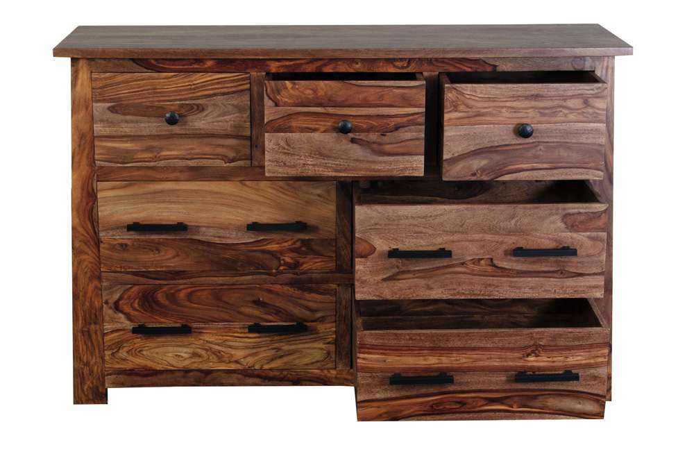 Porter Designs - Kalispell Solid Sheesham Wood Dresser, Brown - 04-196-01-2439 veiw 8