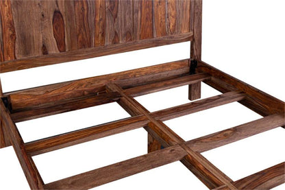 Porter Designs -  Kalispell Solid Sheesham Wood Queen Bed, Natural - 04-196-03B-2439-KIT veiw 5