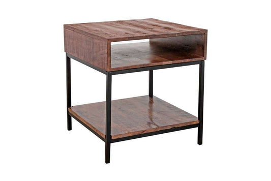 Porter Designs -  Lakewood Solid Acacia Wood End Table, Brown - 05-190-07-L003 veiw 1