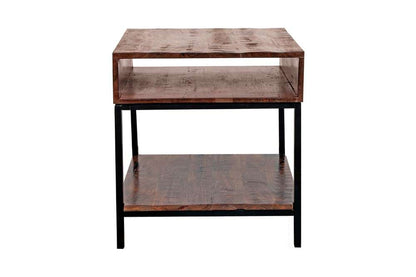 Porter Designs -  Lakewood Solid Acacia Wood End Table, Brown - 05-190-07-L003 veiw 2