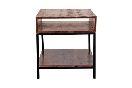Porter Designs -  Lakewood Solid Acacia Wood End Table, Brown - 05-190-07-L003 veiw 2