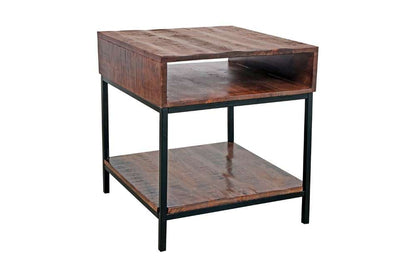 Porter Designs -  Lakewood Solid Acacia Wood End Table, Brown - 05-190-07-L003 veiw 3