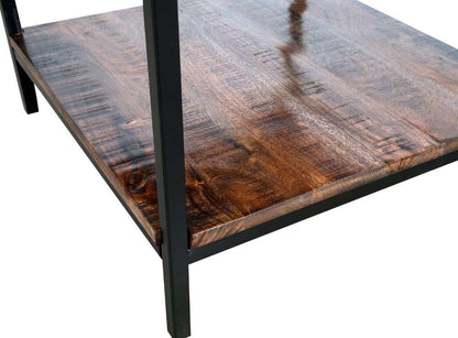 Porter Designs -  Lakewood Solid Acacia Wood End Table, Brown - 05-190-07-L003 veiw 4