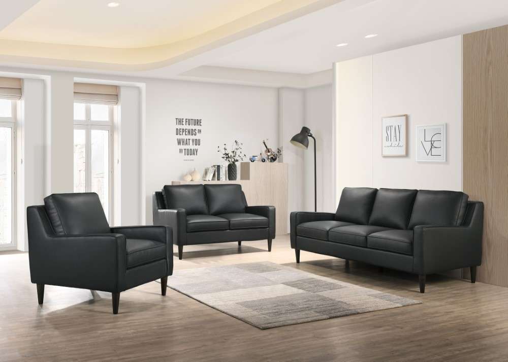 Porter Designs -  Lazio High Quality Leather Chair, Black - 02-204C-03-5990 veiw 2