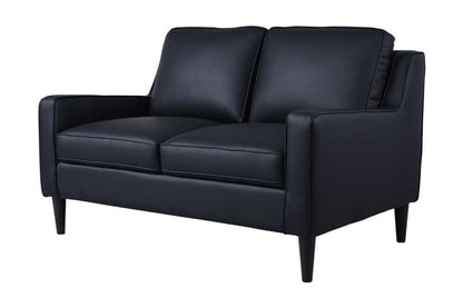 Porter Designs -  Lazio High Quality Leather Loveseat, Black - 02-204C-02-5990 veiw 1