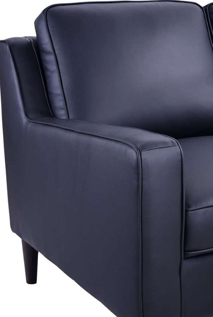 Porter Designs -  Lazio High Quality Leather Sofa, Black - 02-204C-01-5990 veiw 4