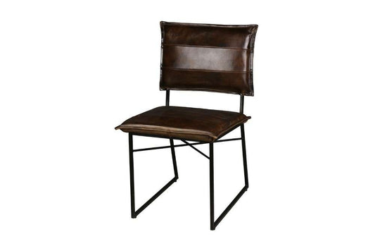 Porter Designs -  Malin Top Quality Leather Dining Chair, Dark Brown - 07-218-02-3406 veiw 1