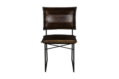 Porter Designs -  Malin Top Quality Leather Dining Chair, Dark Brown - 07-218-02-3406 veiw 2