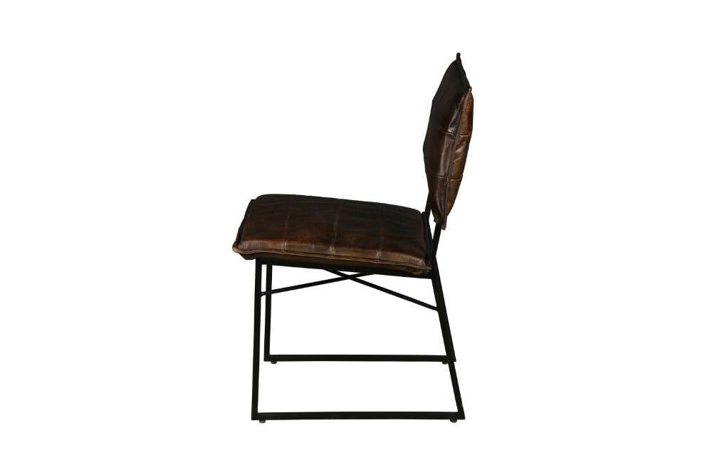 Porter Designs -  Malin Top Quality Leather Dining Chair, Dark Brown - 07-218-02-3406 veiw 3