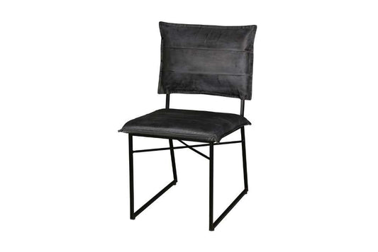 Porter Designs -  Malin Top Quality Leather Dining Chair, Gray - 07-218-02-3407 veiw 1