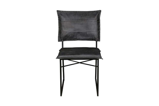 Porter Designs -  Malin Top Quality Leather Dining Chair, Gray - 07-218-02-3407 veiw 2