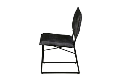 Porter Designs -  Malin Top Quality Leather Dining Chair, Gray - 07-218-02-3407 veiw 3
