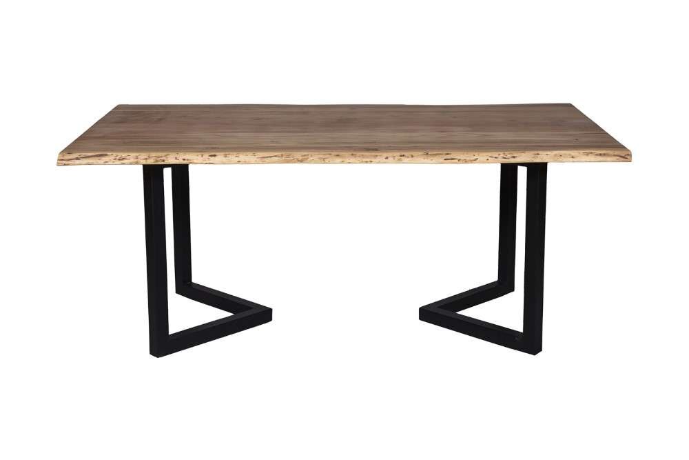 Porter Designs -  Manzanita Live Edge Solid Acacia Wood Dining Table, Natural - 07-196-01-DT82NV-KIT veiw 2